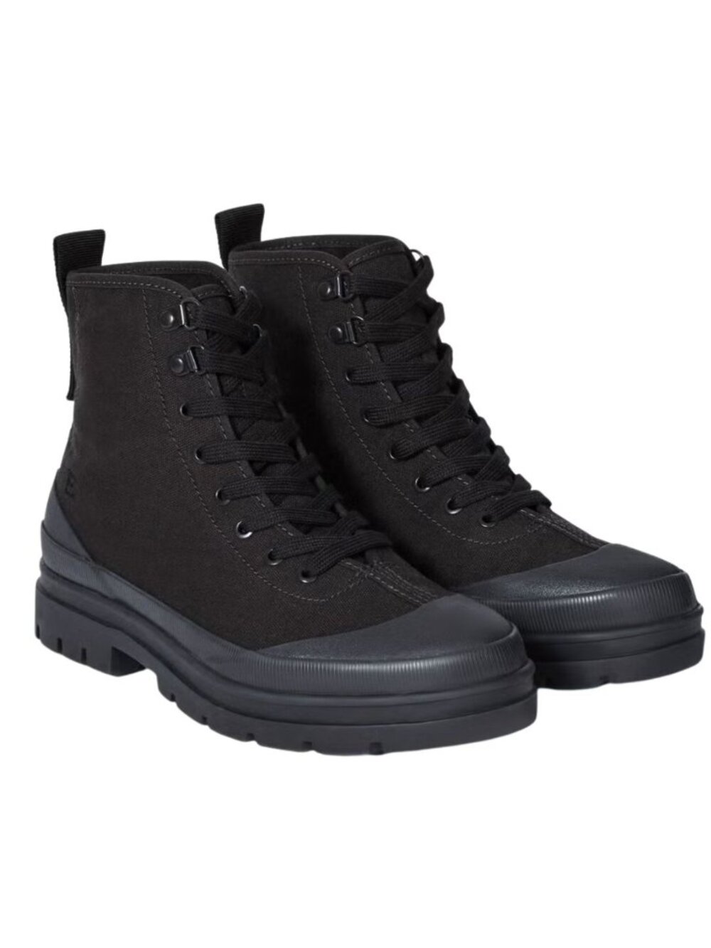 Everlane Black High Top Lace-Up Canvas Utility Boot Sneakers – Size 5.5